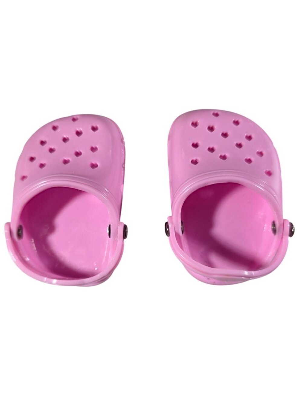 Pink sophia polliwogs doll Clogs Heart Cutouts